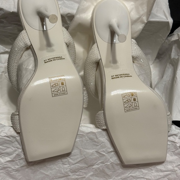 Alexander Wang white Juliet crystal heels (white) - Picture 8 of 15